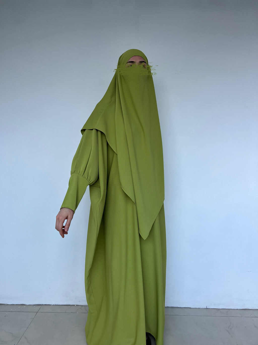ABAYA ENSEMBLE DEUX PIÈCES OLIVE