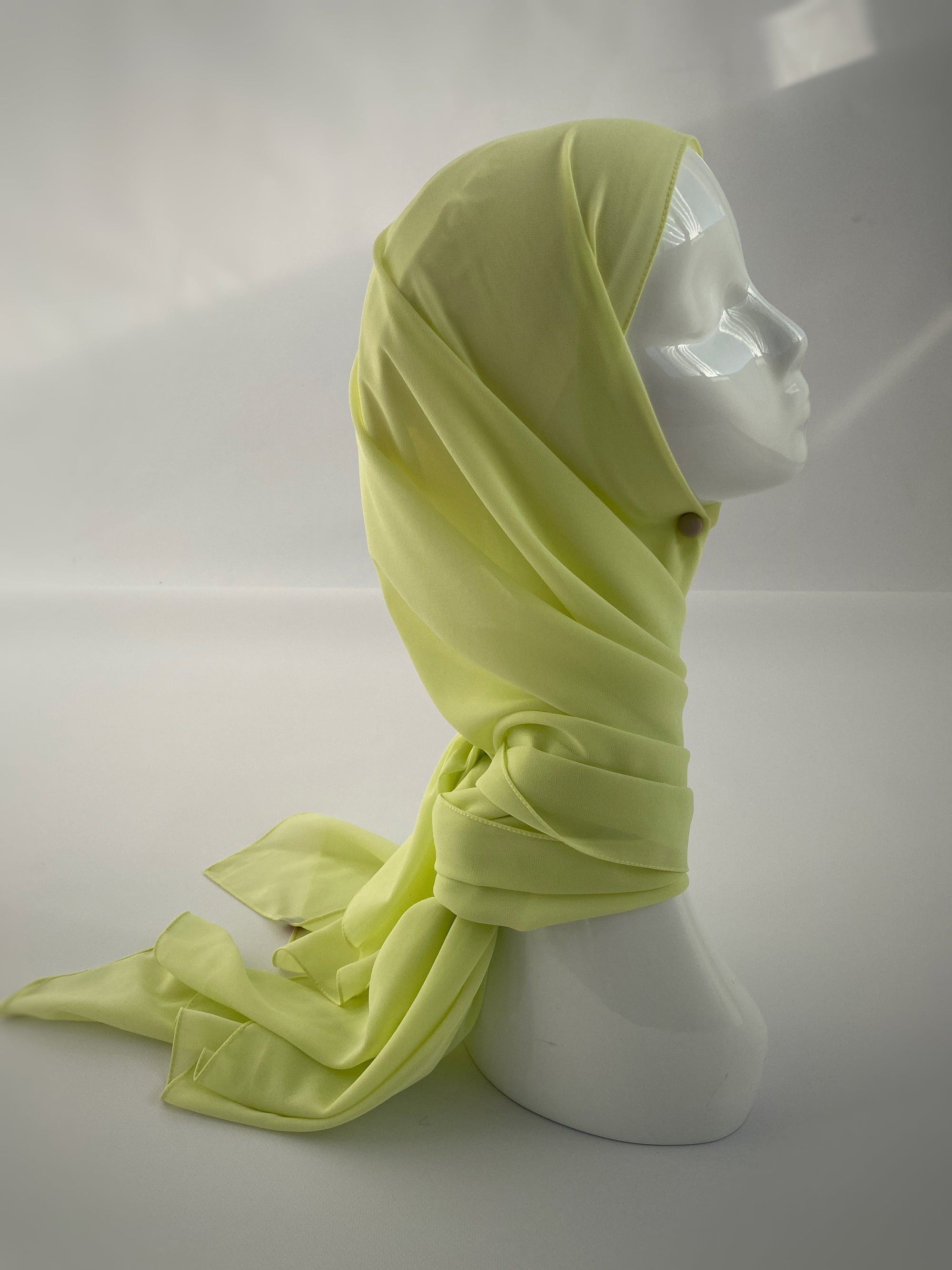 HIJAB MOUSSELINE VERT FLASHY