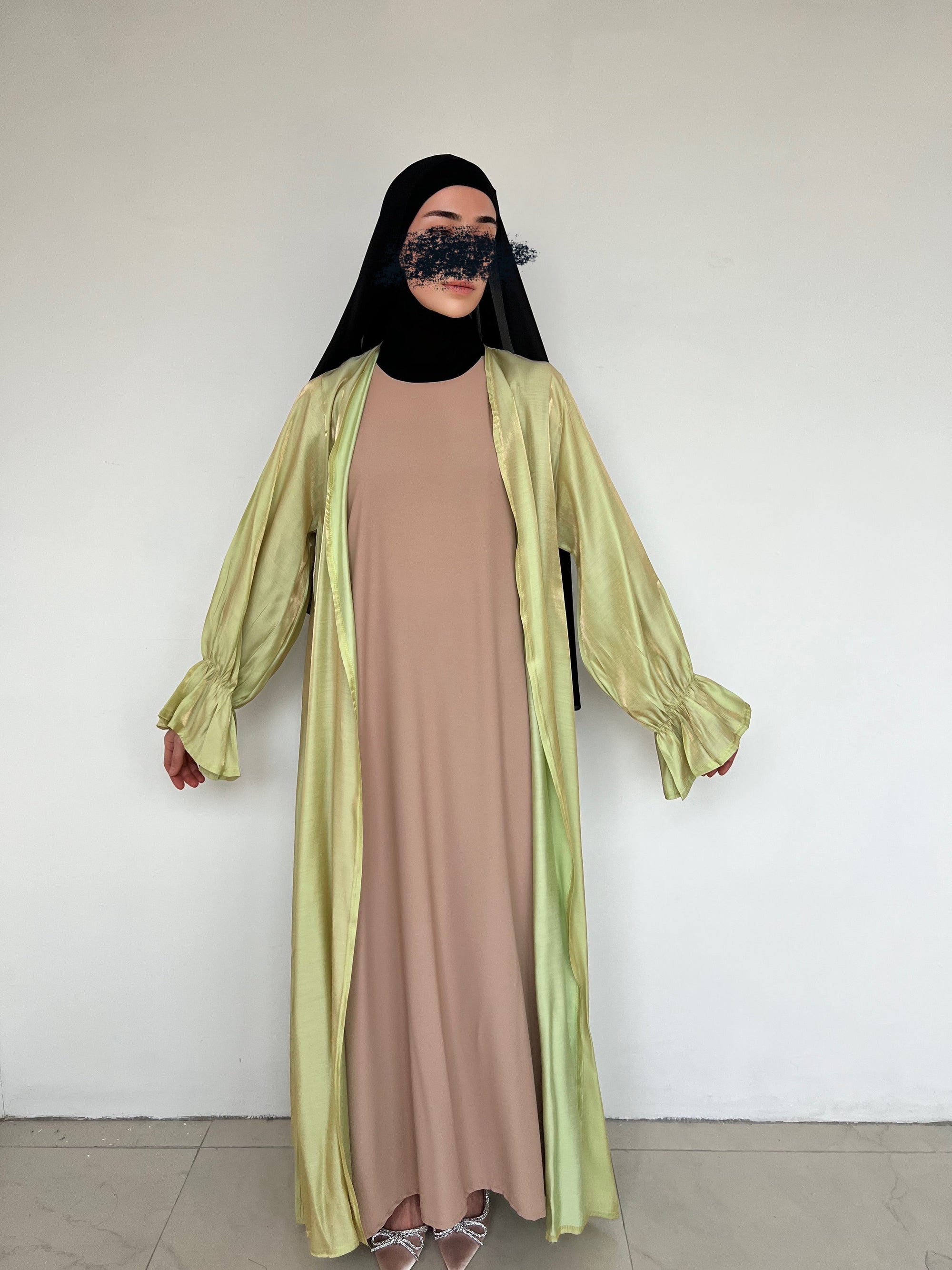 KIMONO ORGANZA VERT