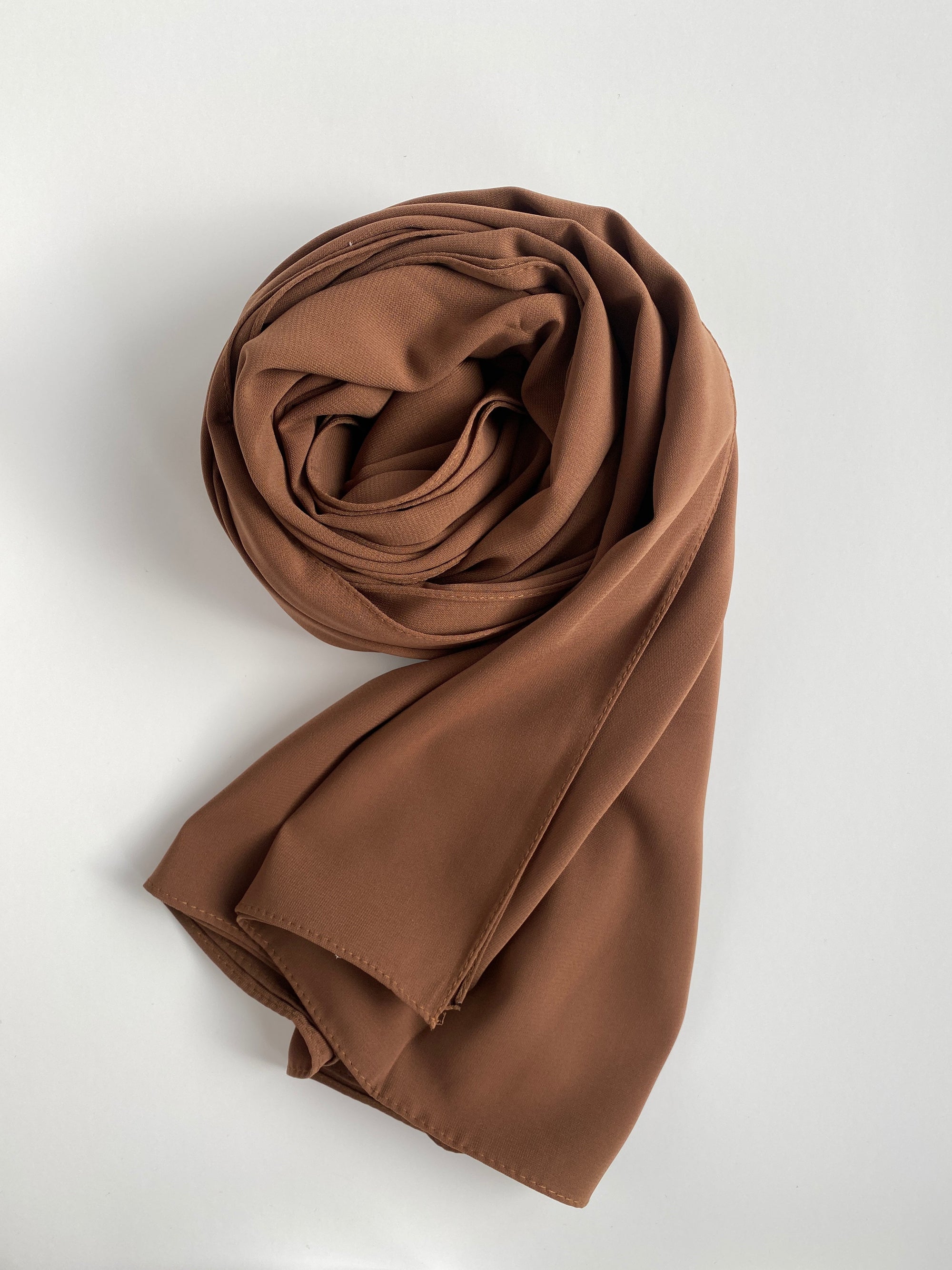 HIJAB SOIE DE MÉDINE MARRON