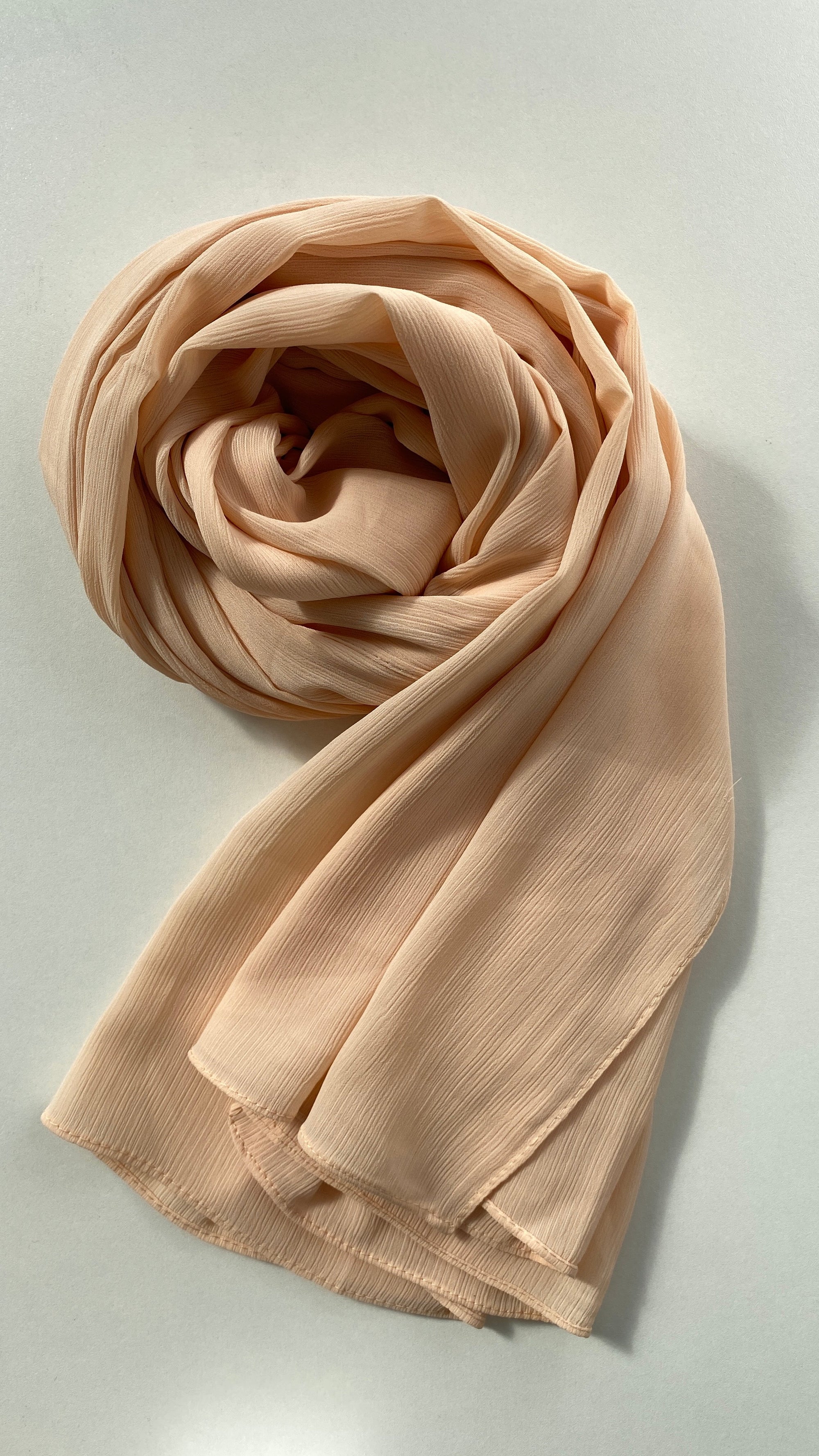 HIJAB  SOIE RAYÉE BISQUE