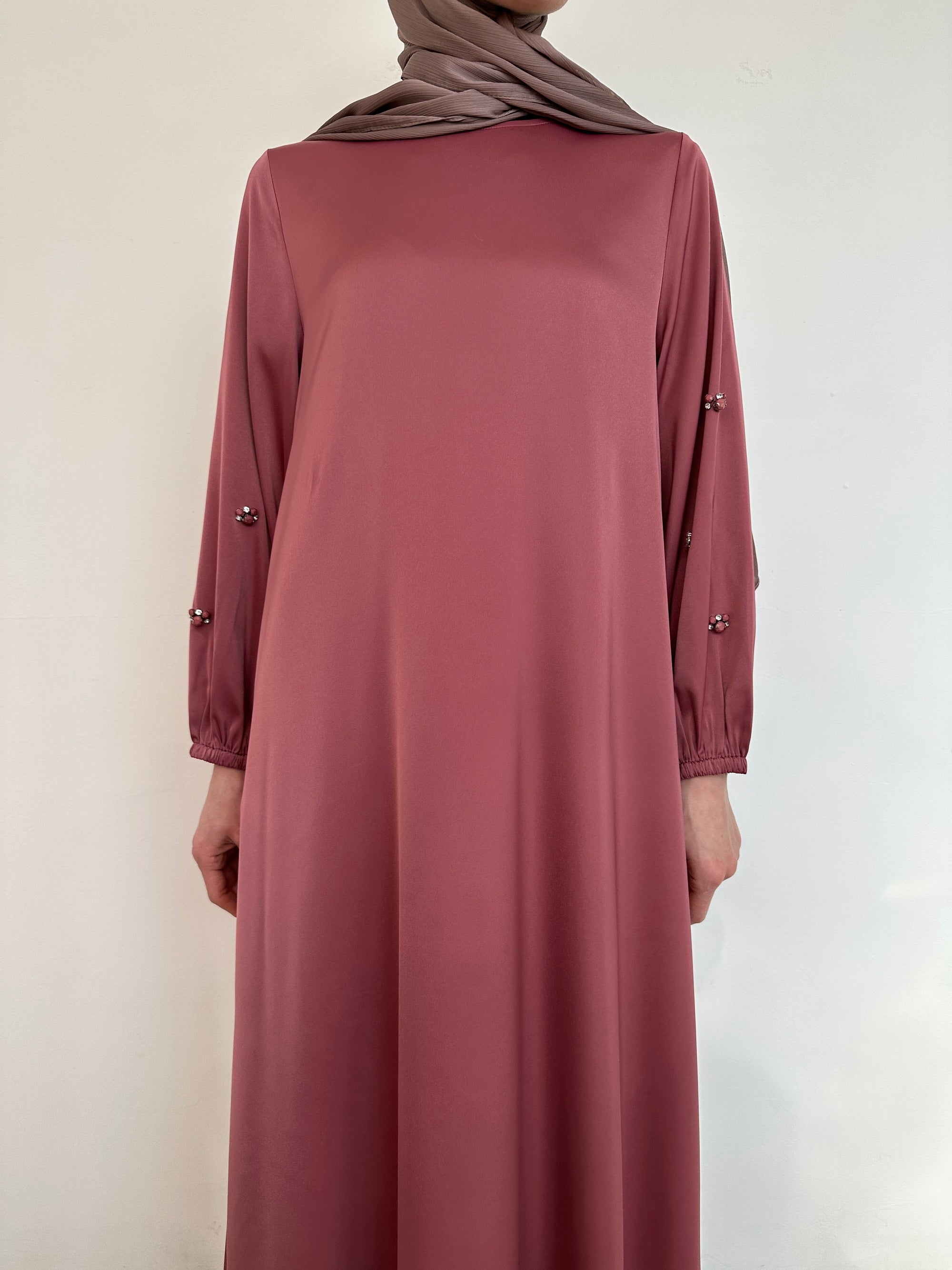 ROBE LONGUE ROSAA VEUX ROSE