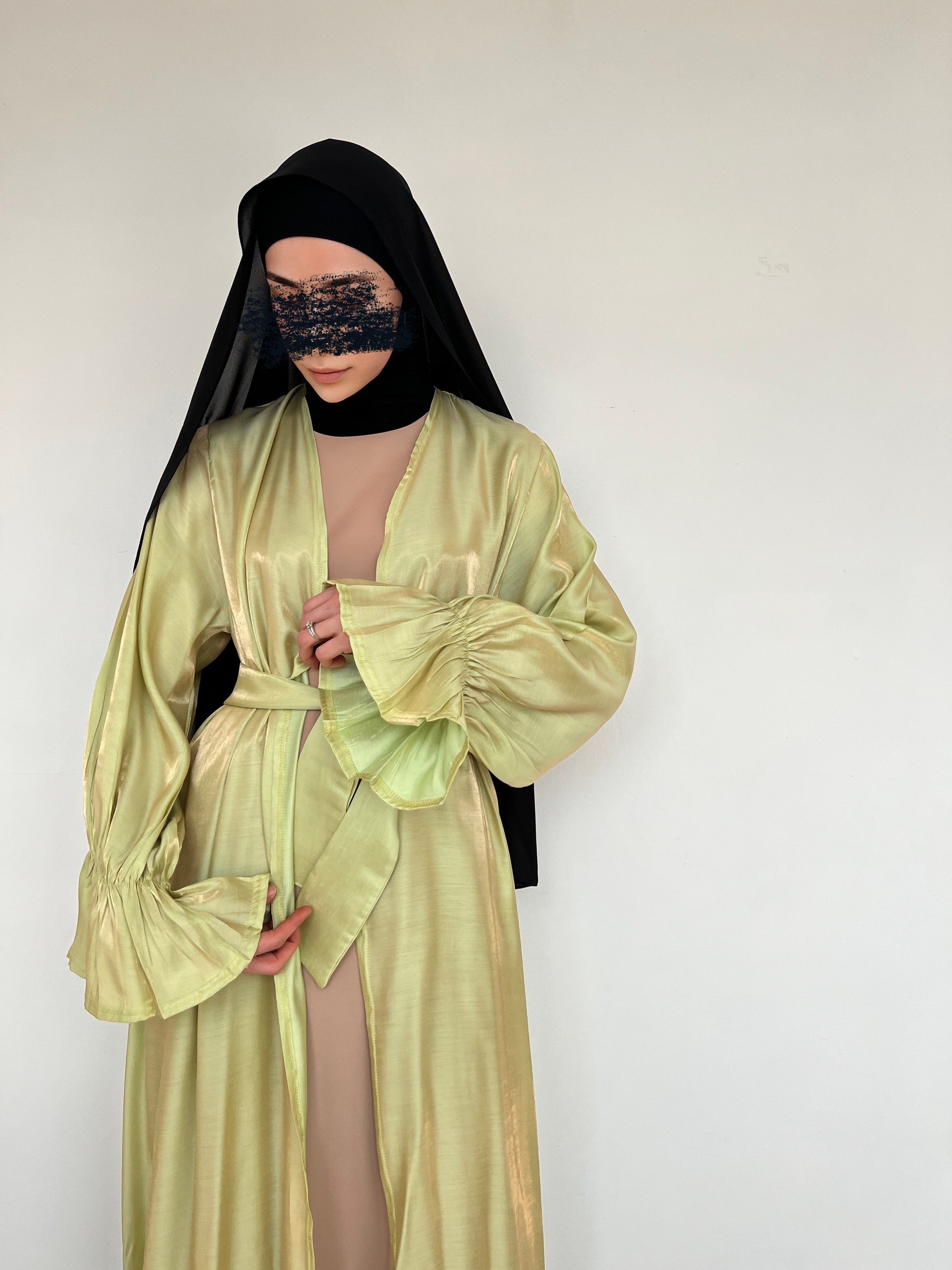 KIMONO ORGANZA VERT