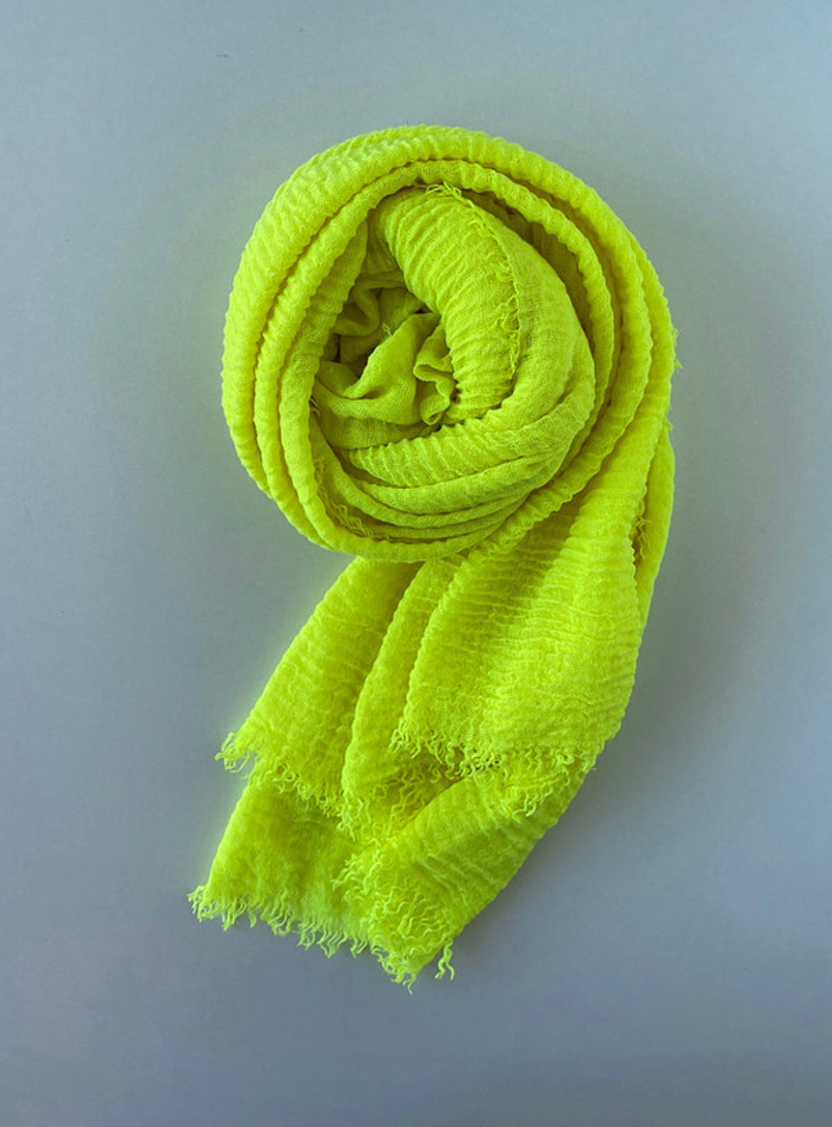 HIJAB MAXI CHÂLE JAUNE FLASHY